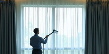 Commercial curtain stain removal service castaways-beach hotels offices restaurants