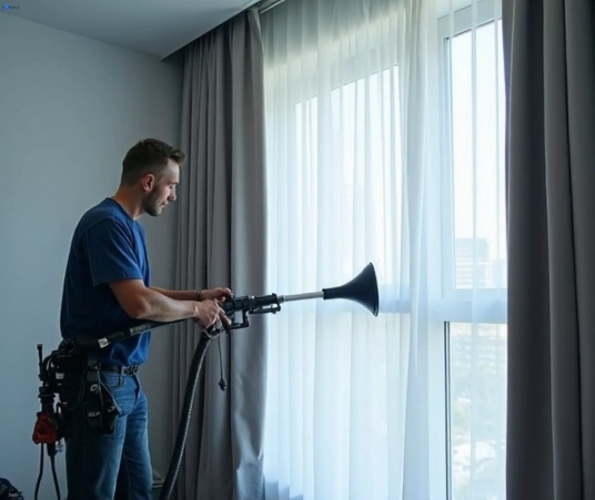 Professional curtain stain removal process equipment Matty Curtain Cleaning castaways-beach