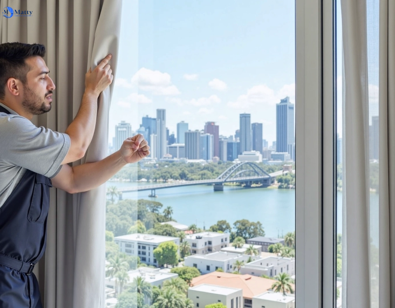 Professional curtain steam cleaning service castaways-beach QLD by Matty Curtain Cleaning